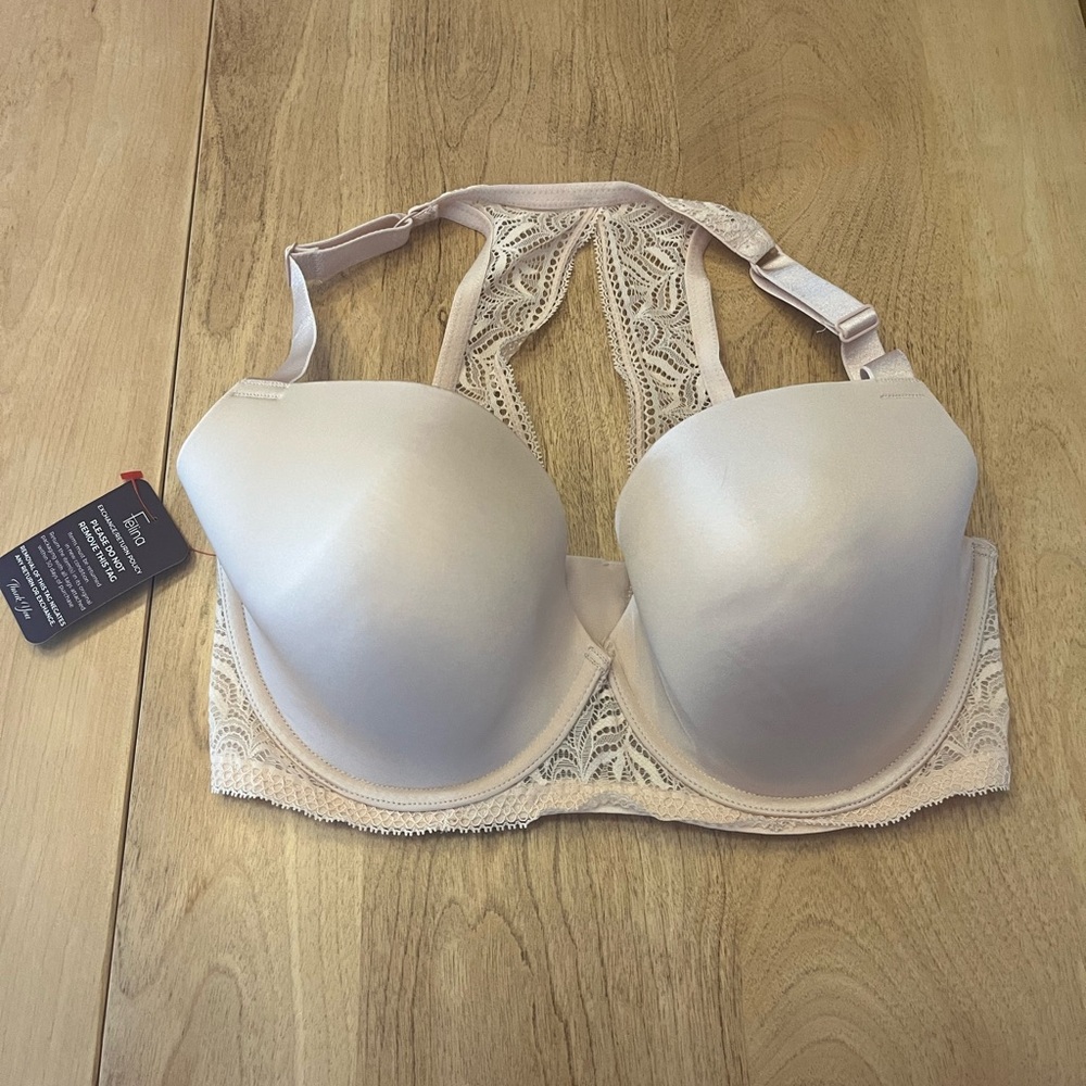 Felina Light Pink Lace Bra